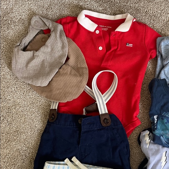 Infant boys lot 3-6m Janie & Jack, Kate Quinn, wheat, Monica & Andy, gap - Picture 2 of 4